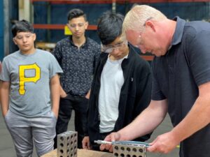 Beatitude House teens tour Brilex to learn about manufacturing job opportunities