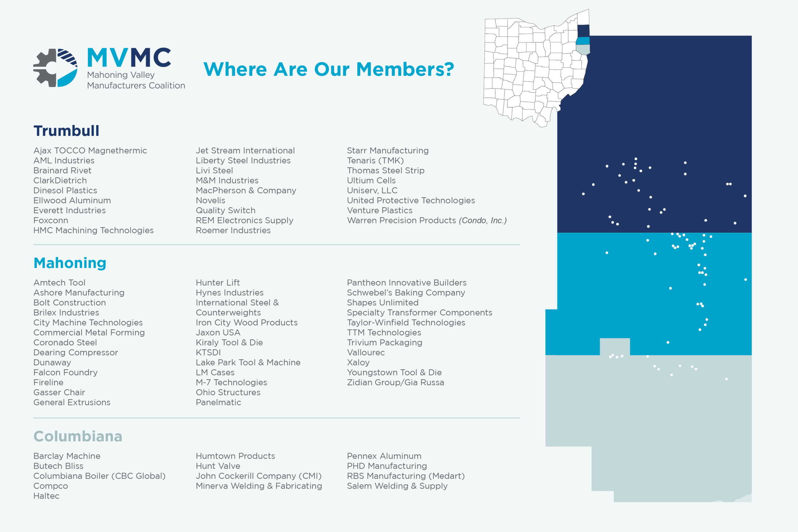 MVMC Members Map
